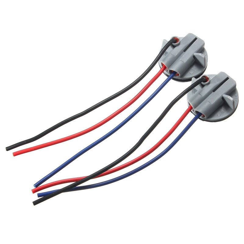2Pcs 1157 2057 2357 BAY15D P21/4 Car Lamp Socket Adapter Connector Harness Wiring For Car Turn Signal Headlight Light Bulb 10cm