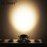 LEDIARY 110V-220V LED Spot Downlights 3W 55mm Hole White/Silver/Black Indoor Living Room Down Lights led Ceiling Recessed Lamp