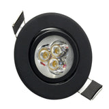 LEDIARY 110V-220V LED Spot Downlights 3W 55mm Hole White/Silver/Black Indoor Living Room Down Lights led Ceiling Recessed Lamp