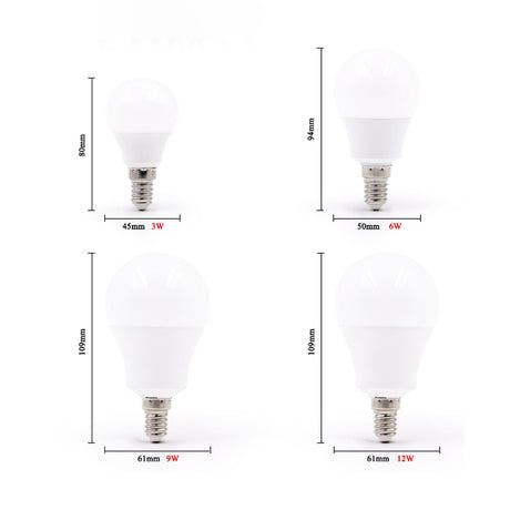 LED E14 LED lamp E27 LED bulb AC 220V 230V 240V 20W 18W 15W 12W 9W 6W 3W Lampada LED Spotlight Table lamp Lamps light