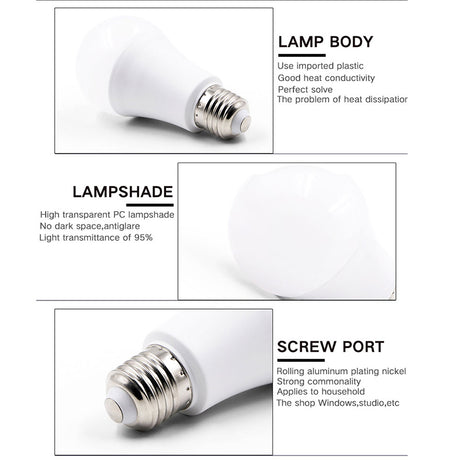 LED E14 LED lamp E27 LED bulb AC 220V 230V 240V 20W 18W 15W 12W 9W 6W 3W Lampada LED Spotlight Table lamp Lamps light