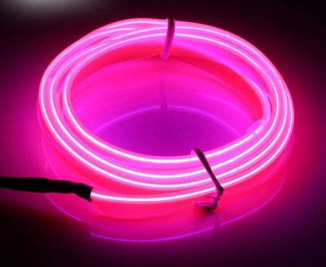 Neon Cord Led EL Wire String Led Strip Flexible Light Rope Tube car Dance Party 2M 3M 5M Battery Powered With Controller led RGB