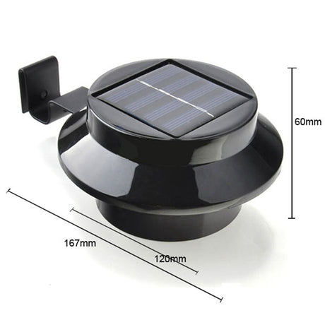 LED Solar Powered Outdoor Lights Lamp Fence Gutter Roof Yard Wall Garden light Outdoor Lighting Led Solar Creations Path Light
