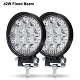27W 42W 48W 72W DRL Off road Led Work Light Car for UAZ 4WD Ford Tractor Boat Trailer niva ramp 4x4 ATV 12V 24V Spot Flood 4 5