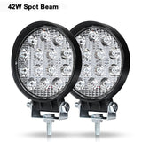 27W 42W 48W 72W DRL Off road Led Work Light Car for UAZ 4WD Ford Tractor Boat Trailer niva rampe 4x4 ATV 12V 24V Spot Flood 4 5