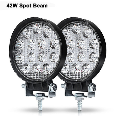27W 42W 48W 72W DRL Off road Led Work Light Car for UAZ 4WD Ford Tractor Boat Trailer niva rampe 4x4 ATV 12V 24V Spot Flood 4 5
