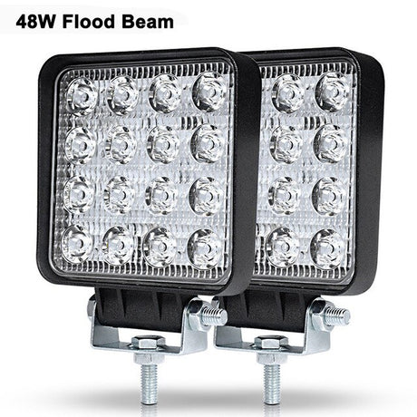 27W 42W 48W 72W DRL Off road Led Work Light Car for UAZ 4WD Ford Tractor Boat Trailer niva ramp 4x4 ATV 12V 24V Spot Flood 4 5