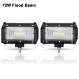 27W 42W 48W 72W DRL Off road Led Work Light Car for UAZ 4WD Ford Tractor Boat Trailer niva ramp 4x4 ATV 12V 24V Spot Flood 4 5