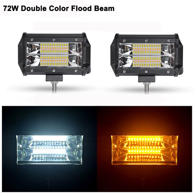 27W 42W 48W 72W DRL Off road Led Work Light Car for UAZ 4WD Ford Tractor Boat Trailer niva ramp 4x4 ATV 12V 24V Spot Flood 4 5