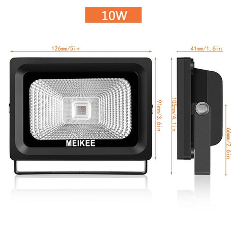 10W/30W/50W RGB LED Flood Light 16 Colors Waterproof LED Floodlight Outdoor Spotlight Flashlight with Remote Party Neon Light