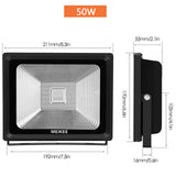 10W/30W/50W RGB LED Flood Light 16 Colors Waterproof LED Floodlight Outdoor Spotlight Flashlight with Remote Party Neon Light