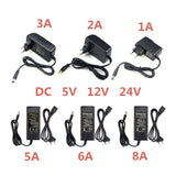 Power Adapter Supply DC 5V 12V 24V 1A 2A 3A 5A 6A 8A DC 5 12 24V Volt Lighting Transformers LED Driver Power Adapter Strip Lamp
