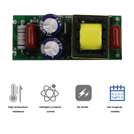 Dimmable Safe Plastic Shell LED Driver AC90-265V DC3-85V Light Transformer 300mA Power Supply Adapter for Led Lamps
