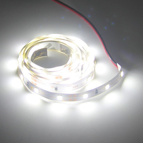 3m 5m individually addressable RGB led strip neon light 2835 LED ribbon Flexible tape auto adapter 12v dc connectors  for kitchen