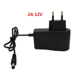 3m 5m individually addressable RGB led strip neon light 2835 LED ribbon Flexible tape auto adapter 12v dc connectors  for kitchen