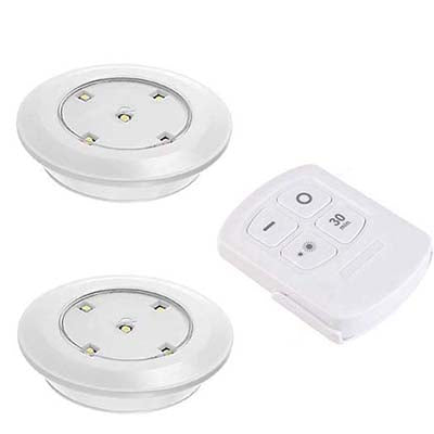 Wireless Dimmable Touch Sensor Led Under Cabinet Light LED Puck Lights Wall Lamp Wardrobe Cupboard Closet Kitchen Night Light