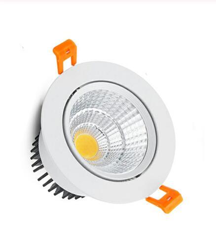 round Dimmable Recessed LED Downlights 5W 7W 9W 12W 15W 18W COB LED Ceiling Lamp Spot Lights AC110-220V LED Lamp round Dimmable